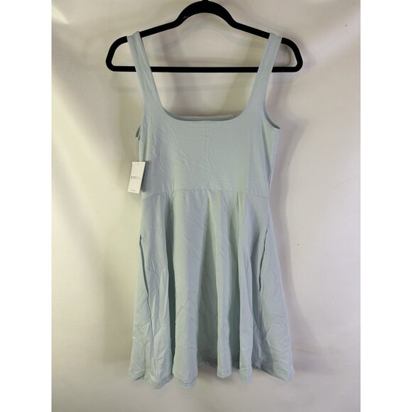 New Beyond Yoga Charmed Mini Dress Powder Blue - Picture 5 of 10